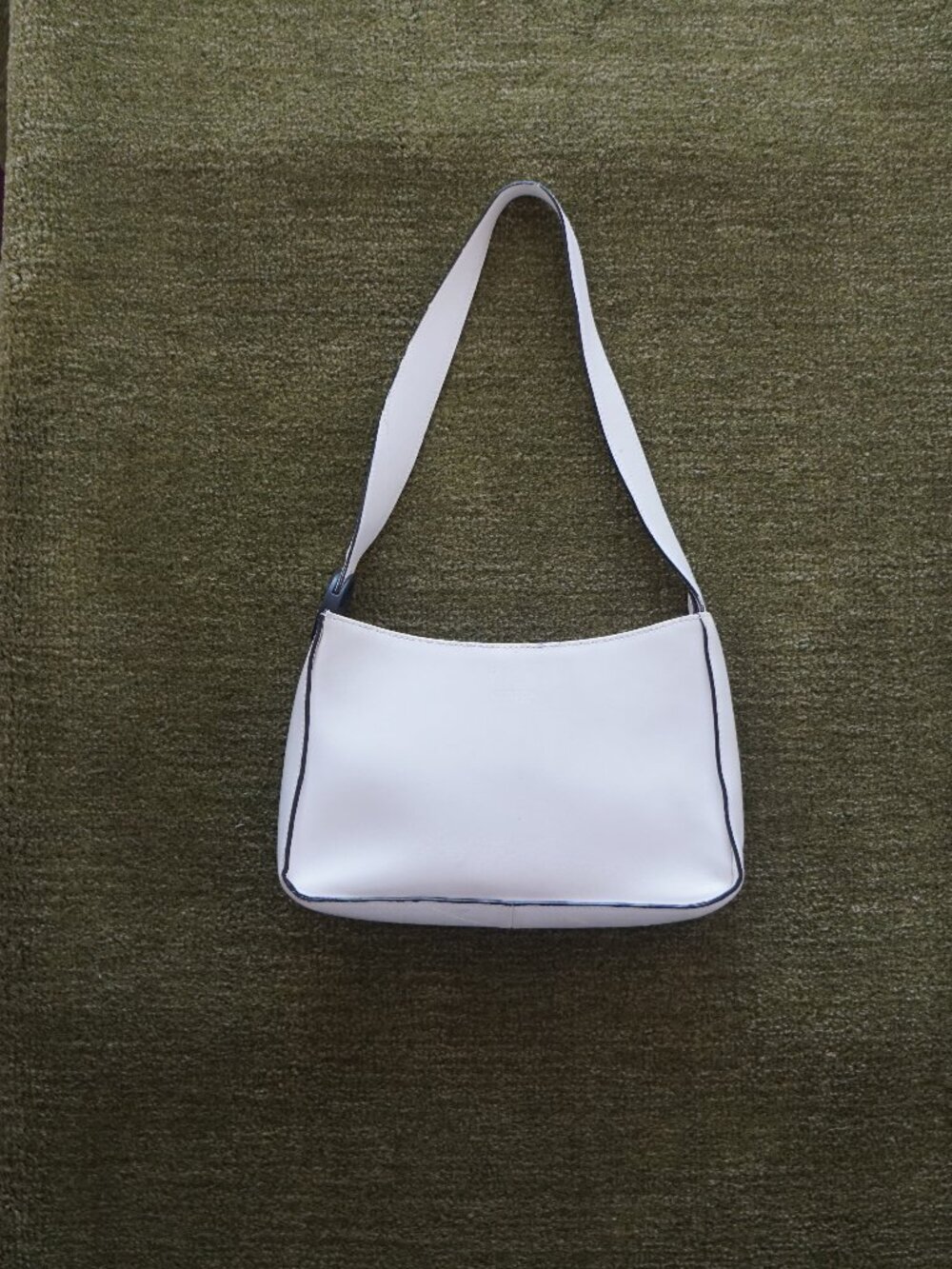 Oroton white genuine leather shoulder bag